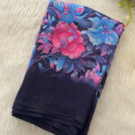 Georgette Saree with Contrast Blouse