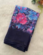 Georgette Saree with Contrast Blouse