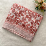 Leaf Printed Linen Cotton Saree