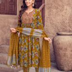 Rayon Salwar Set with Chanderi Dupatta for Women's