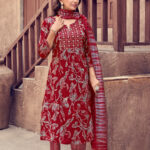 Rayon Salwar Set with Foil Print for Women's