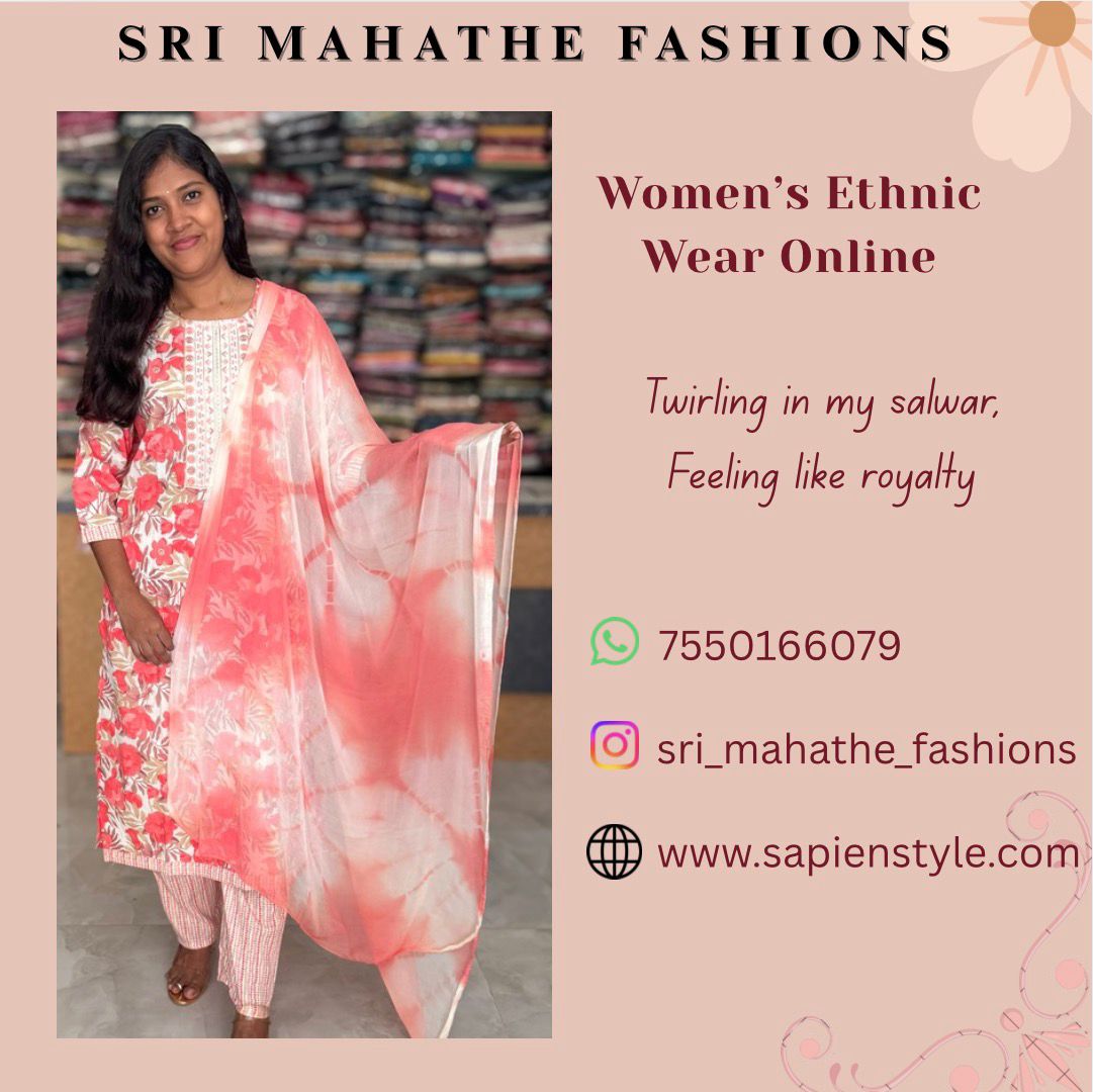 Buy women ethnic wear online in India – stylish kurtis and salwar suits