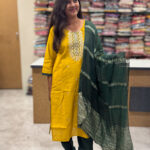 Luxurious Vatican Silk Yellow Salwar Set for women