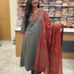 Stunning Grey Salwar Set for Women in online