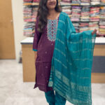 Luxurious Vatican Silk Purple Salwar Set for women