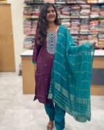 Luxurious Vatican Silk Purple Salwar Set for women