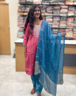 Luxurious Vatican Silk Ruby Pink Salwar Set for women