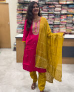 Luxurious Vatican Silk Pink Salwar Set for women