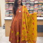 Radiant Saffron Flared Salwar Set for Women in online