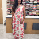 Charming Half White Cotton Co-Ord Set for women