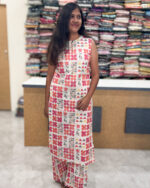 Charming Half White Cotton Co-Ord Set for women