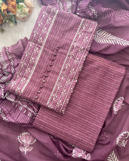 Stylish Cotton Salwar Set Material for women