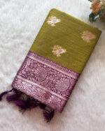 Amazing Cotton Fancy Silk Saree for women