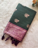 Amazing Cotton Fancy Silk Saree for women