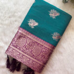 Amazing Cotton Fancy Silk Saree for women