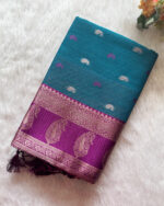 Amazing Cotton Fancy Silk Saree for women