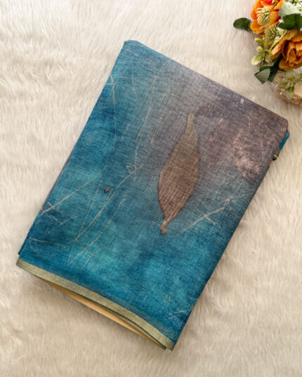 Elegant Linen Cotton Saree for women