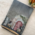 Elegant Linen Cotton Saree for women