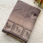 Elegant Linen Cotton Saree for women