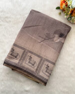 Elegant Linen Cotton Saree for women