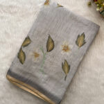 Elegant Linen Cotton Saree for women