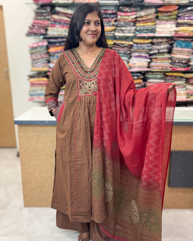 Elegant Salwar Suit with Palazzo Pants for women