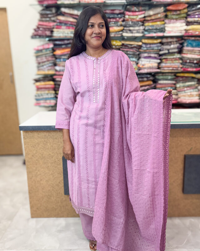 Elegant Salwar Suit with Palazzo Pants for women