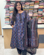 Elegant A-Line Cotton Salwar Suit with Dupatta for women