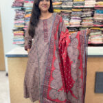 Elegant A-Line Cotton Salwar Suit with Dupatta for women