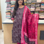 Elegant A-Line Cotton Salwar Suit with Dupatta for women