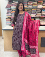 Elegant A-Line Cotton Salwar Suit with Dupatta for women