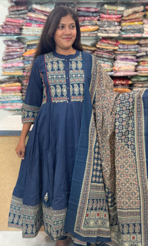 Lovely Flared Salwar Suit with Dupatta for women