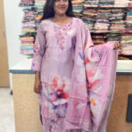 Elegant Muslin Salwar Suit with Dupatta for women