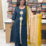 Elegant Cotton Salwar Suit with Palazzo Pants for women