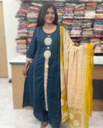 Elegant Cotton Salwar Suit with Palazzo Pants for women