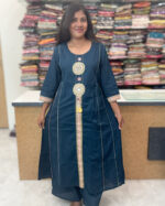 Elegant Cotton Salwar Suit with Palazzo Pants for women