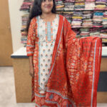 Elegant Straight Cotton Salwar Suit with Dupatta for women