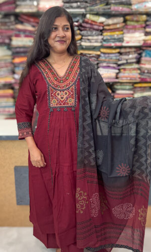 Elegant Salwar Suit with Palazzo Pants for women