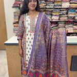 Elegant Straight Cotton Salwar Suit with Dupatta for women