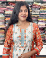 Elegant Straight Cotton Salwar Suit with Dupatta for women