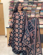 Elegant Flared Salwar Suit with Dupatta for women
