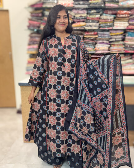 Elegant Flared Salwar Suit with Dupatta for women