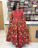 Elegant Flared Cotton Salwar Suit for women