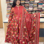 Elegant Flared Cotton Salwar Suit for women