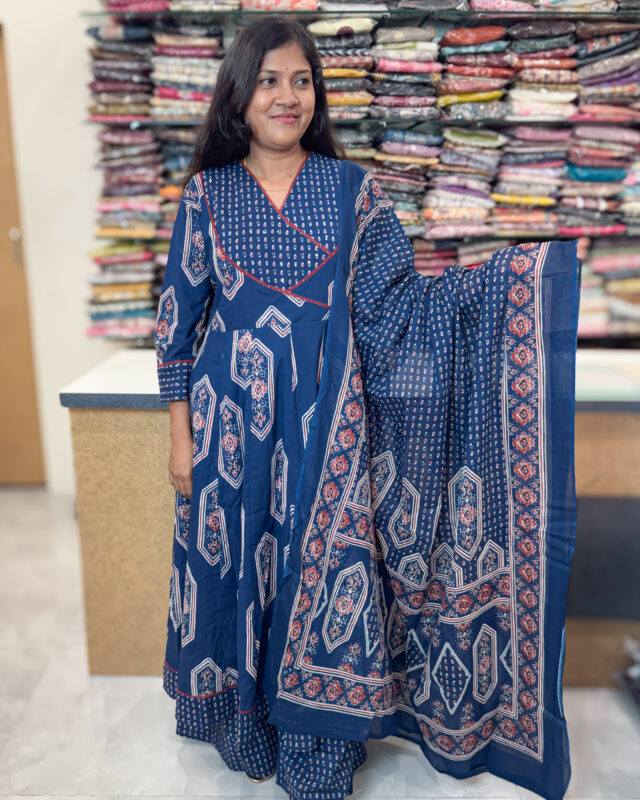 Best Flared Cotton Salwar Suit for women