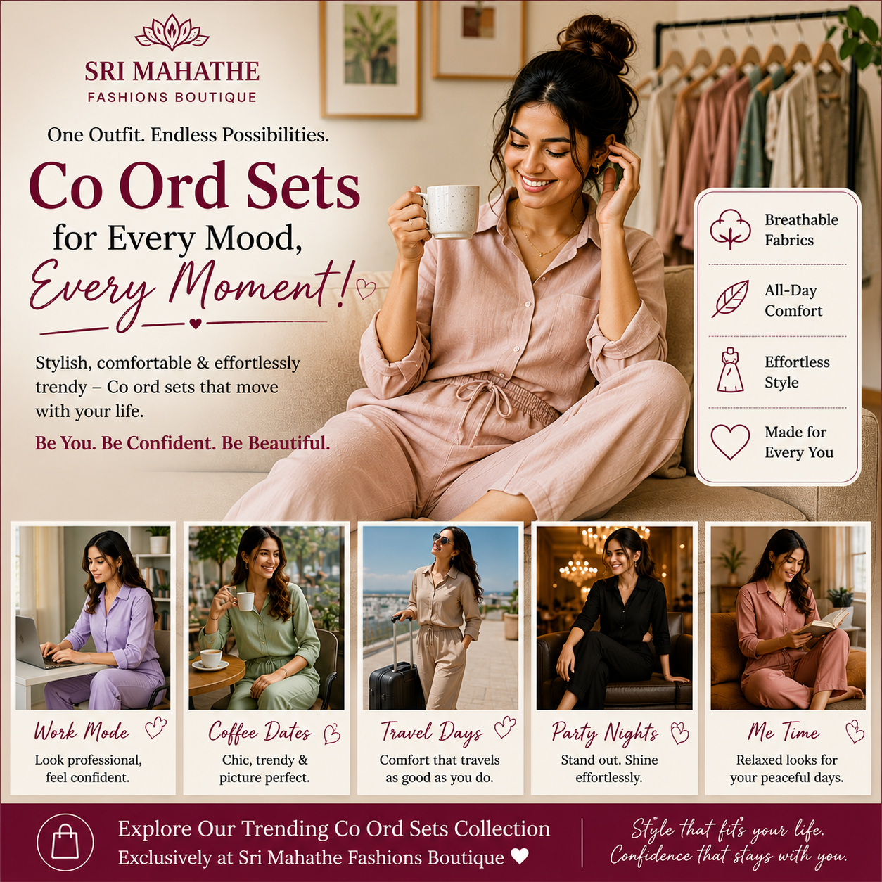 7 Stunning Co Ord Sets for Women Trending in 2026 You Must Try | Sri Mahathe Fashions in online