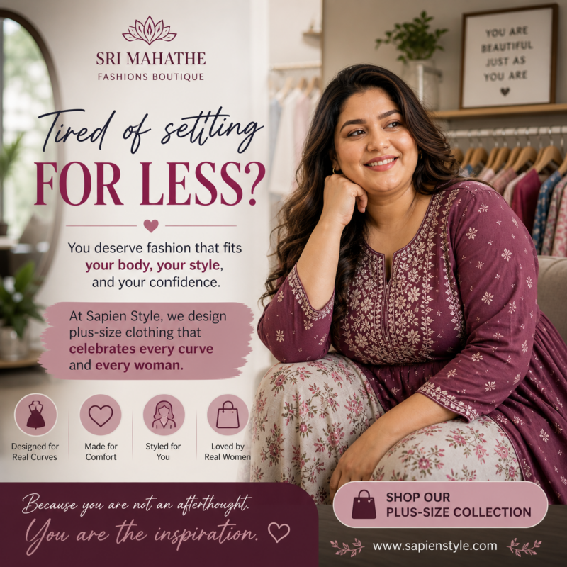7 Powerful Reasons Every Woman Deserves the Right Plus Size Dress for Women | Sri Mahathe Fashions for women