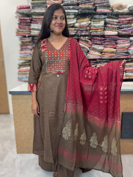 Elegant Salwar Suit with Palazzo Pants for women