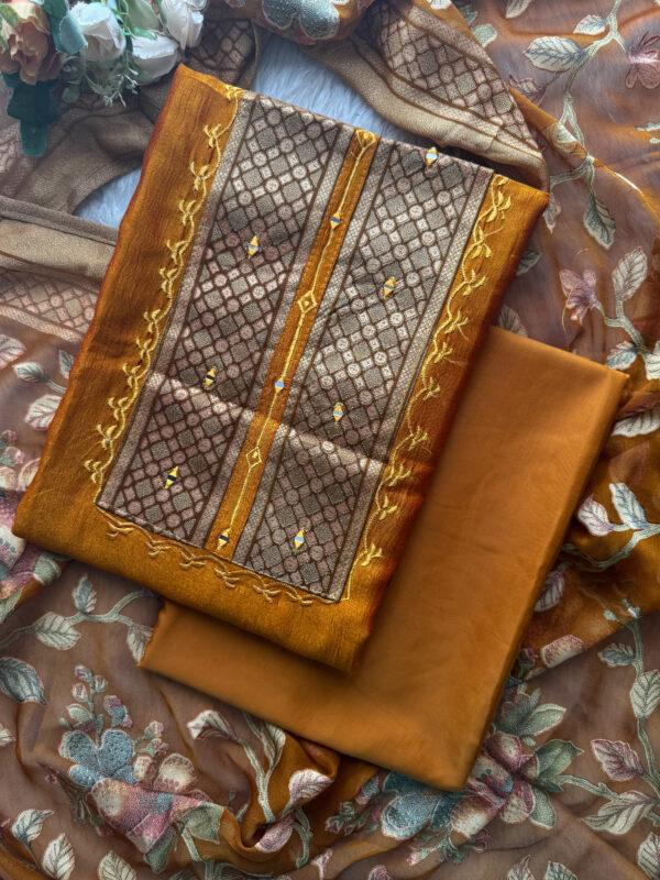 Lovely Silk Salwar Set Material for women