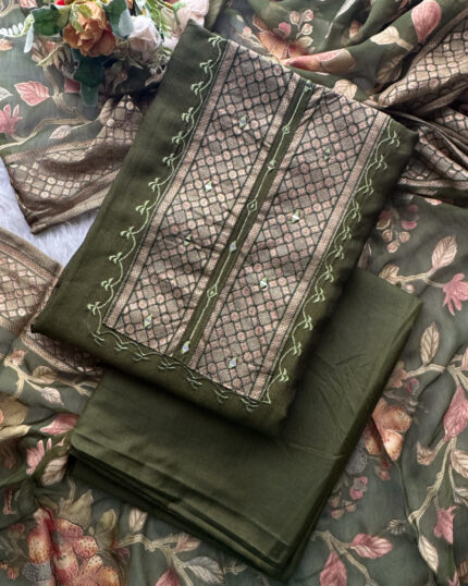 Lovely Silk Salwar Set Material for women